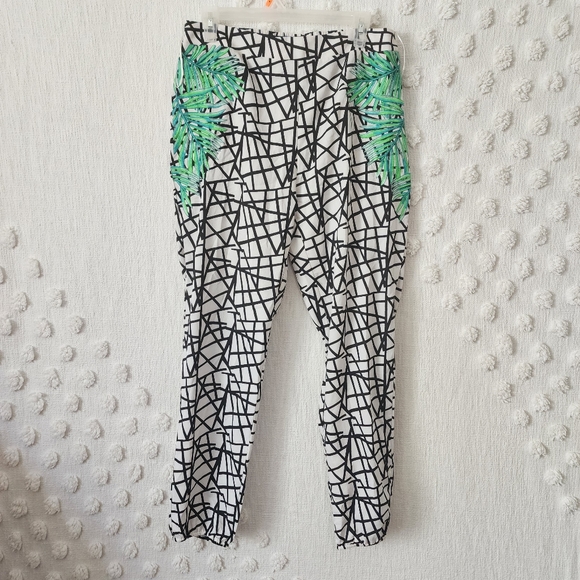 Lulumari Pants - Lulumari Tropical Embroidered Track Pants